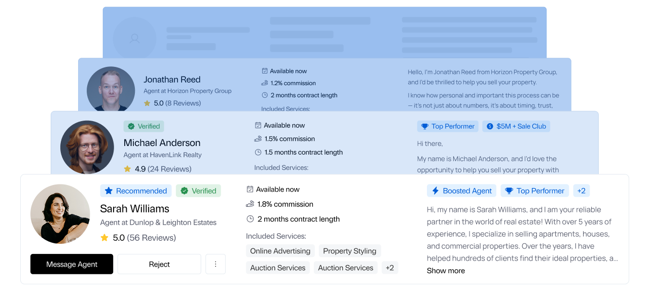 Top Agents Compete for Your Property With AI-Powered Matching